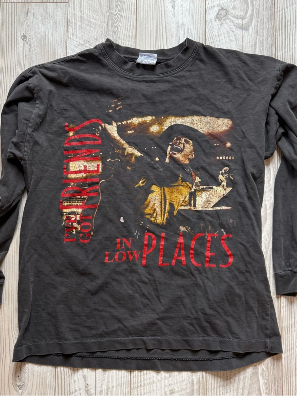 VTG GARTH BROOKS Single Stitch Friends In Low Places 1996 Concert T Shirt Cool